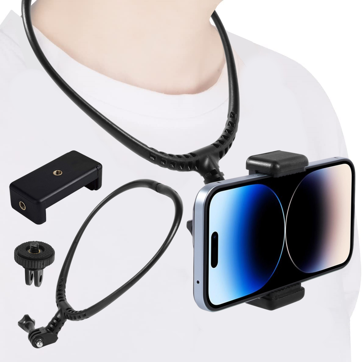 Neck Hold Mount for Phone GoPr - огляд і ціна Drone Camera Action
