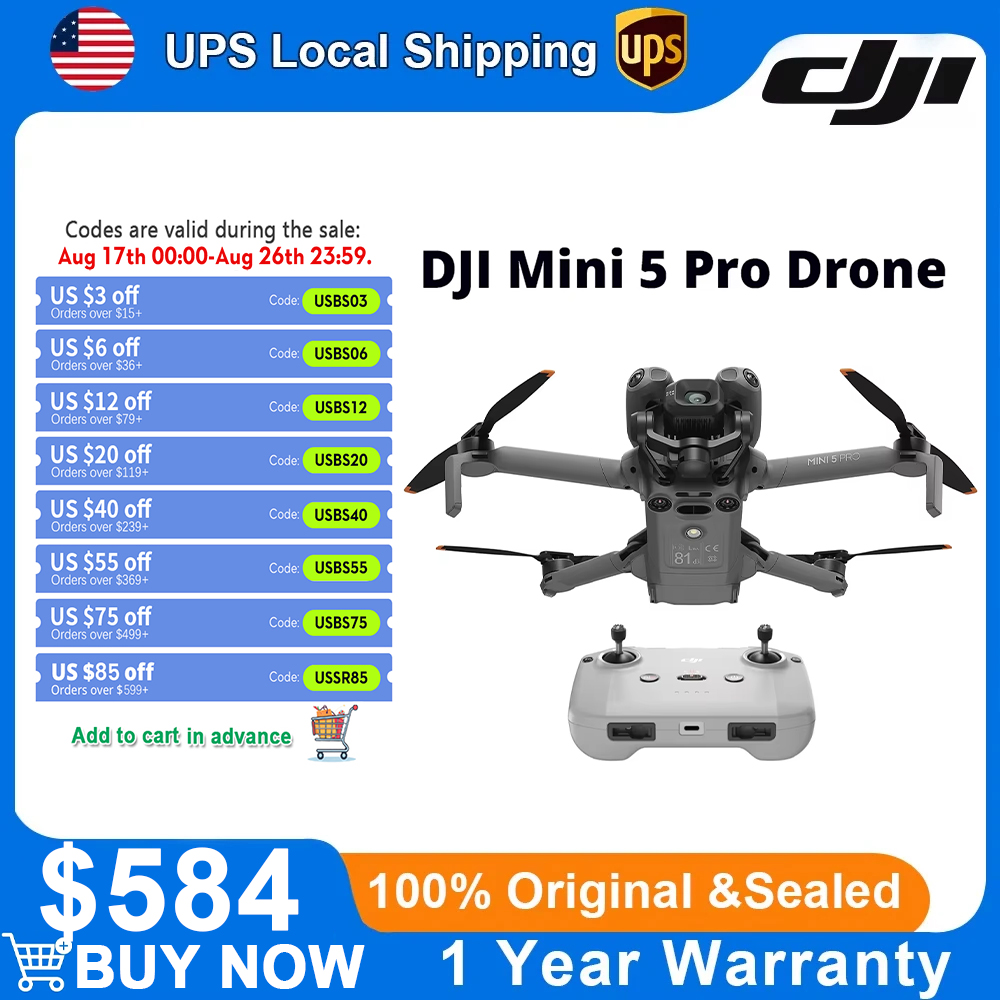 DJI Mini 5 Pro Foldable Mini D - огляд і ціна Drone Camera Hd
