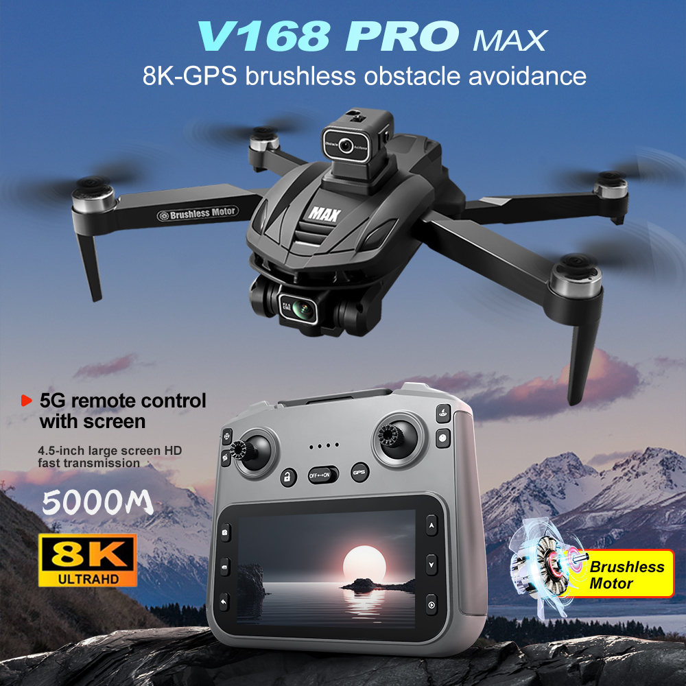 V168 PRO Max GPS Drone 8K Prof - огляд і ціна Drone Camera Hd